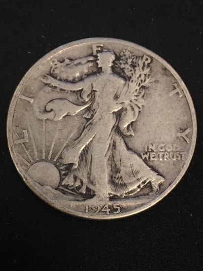 1945-D United States Walking Liberty Half Dollar - 90% Silver Coin