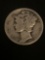 1939 United States Mercury Dime - 90% Silver Coin