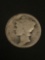 1916 United States Mercury Dime - 90% Silver Coin