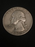 1963-D United States Washington Quarter - 90% Silver Coin