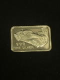 1 Gram .999 Fine Silver Collector Car Bullion Bar