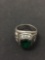 Stainless Steel Woodrow Wilson 1980 Class Ring - 10.5