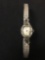Vintage Diamond Accented Timex Watch w/ Speidel Band