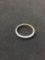 Classic 3 mm Wide Sterling Silver Comfort Fit Ring Band - Size 3.5