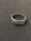 Borgie Filigree Designed Sterling Silver Ring Band - Size 7.5