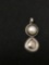 Vintage Pearl Inlaid Sterling Silver Pendant