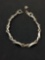 Marquise Onyx Inlaid Sterling Silver 7
