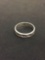 Star Engraved Eternity Styled 4 mm Wide Sterling Silver Ring Band - Size5.5