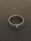 PSC Designed Ying Yang Inlaid 6 mm Wide Sterling Silver Ring Band - Size 8
