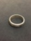 Classic 6 mm Wide Sterling Silver Comfort Fit Ring Band - Size 8