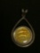 Reversible Alaskan Coin & Dolphin Inlaid Sterling Silver HC Designed Pendant