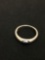 Modern Designed Sterling Silver Ring Band - Size 7