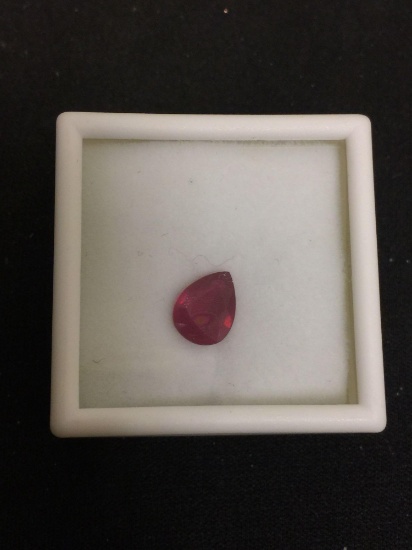 Pear Faceted 9x7 mm 2.00 CT Ruby