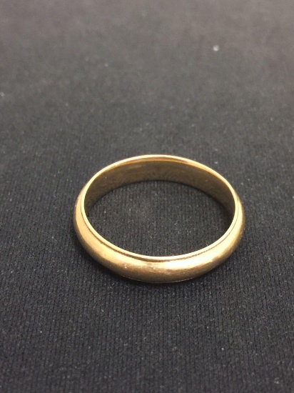 Milgrain Accented 14 Karat Yellow Gold Ring Band - Size 11 - 6 Grams