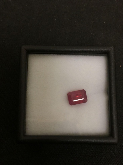 Emerald Cut Faceted 7x5 mm 1.40 CT Ruby