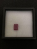 Emerald Cut Faceted 7x5 mm 1.40 CT Ruby