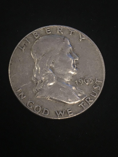 1963-D United States Franklin Half Dollar - 90% Silver Coin