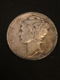 1945-D United States Mercury Silver Dime - 90% Silver Coin
