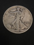 1943-D United States Walking Liberty Silver Half Dollar - 90% Silver Coin