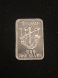 1 Gram .999 Fine Silver U.S. Army Special Forces Bullion Bar