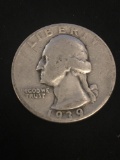 1939 United States Washington Silver Quarter - 90% Silver Coin