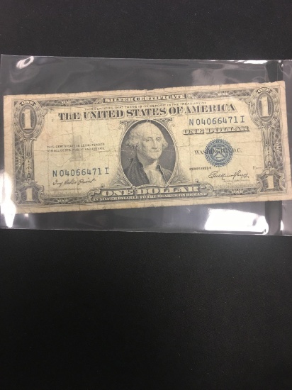 1935-E United States Washington $1 Silver Certificate Bill Currency Note