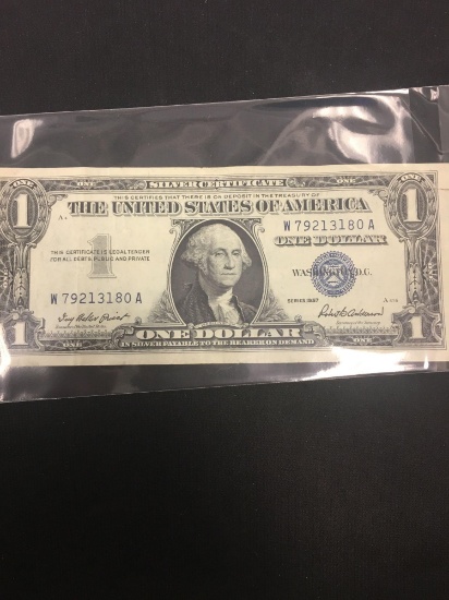 1957 United States Washington $1 Silver Certificate Bill Currency Note