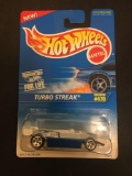 1995 Hot Wheel Turbo Streak Blue #470