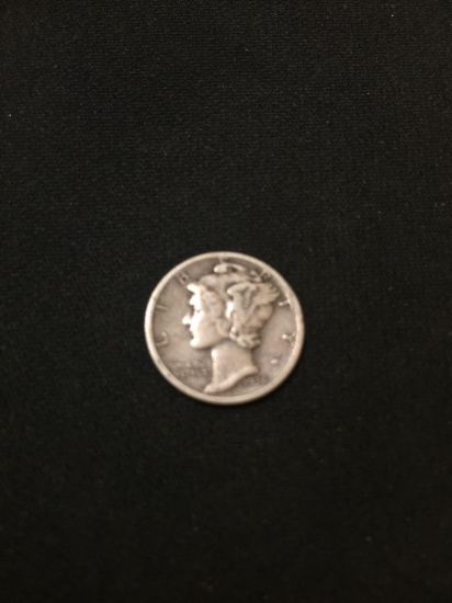 1936 United States Mercury Dime - 90% Silver Coin