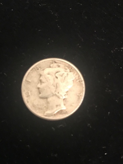 1944 United States Mercury Dime - 90% Silver Coin