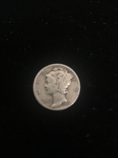 1942 United States Mercury Dime - 90% Silver Coin