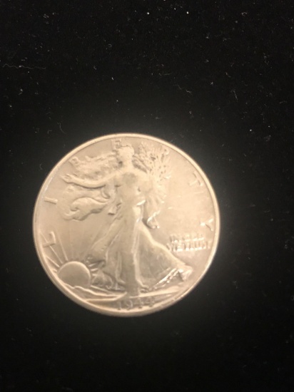 1944 United States Walking Liberty Half Dollar - 90% Silver Coin