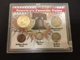 Amazing America's Favorite Coins 90% Silver & Collectible Coin Set
