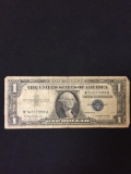1957-B US Washington $1 Silver Cerificate Bill Note