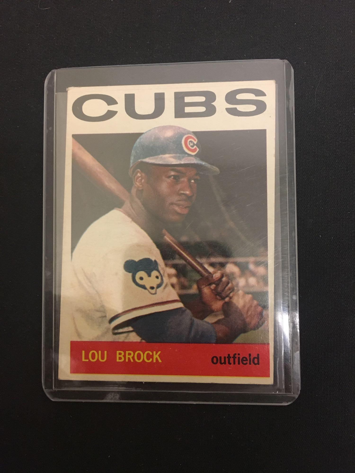 1964 Lou Brock Topps Baseball #29! Chicago Cubs!