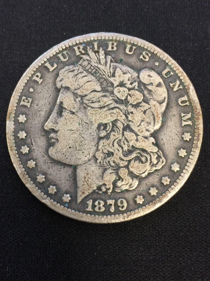 1879-S United States Morgan Silver Dollar - 90% Silver Coin