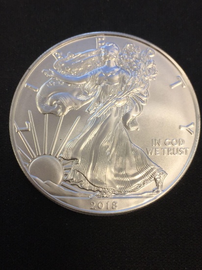 2018 American Silver Eagle 1 Ounce .999 Fine Silver Bullion Round