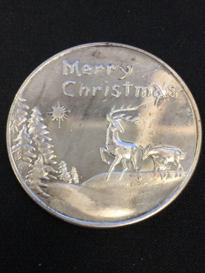 1 Troy Ounce .999 Fine Silver Merry Christmas "For Someone Special" Silver Bullion Round Coin