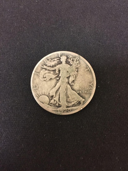 1920 United States Walking Liberty Half Dollar - 90% Silver Coin