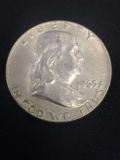 1963-D United States Frankin Half Dollar - 90% Silver Coin