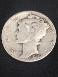 United States Mercury Dime - 90% Silver Coin