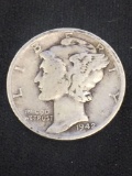 1920-D United States Mercury Dime - 90% Silver Coin