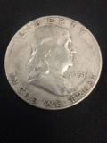 1951-S United States Frankin Half Dollar - 90% Silver Coin