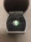 Oval Malachite Inlaid Cabochon Sterling Silver Ring Band - Size 3 Clipped