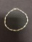 Double Braided Faceted Snake Style Italian Designed 7