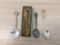 Lot of 5 Vintage Souvenir Collectible Spoons