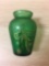 Beautiful Vintage Green Glass Vase