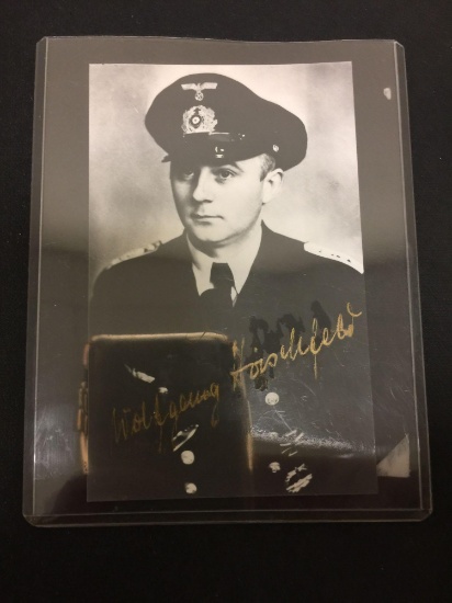 Authentic Hand Signed "Wolfgang" Nazi Soldier Photograph