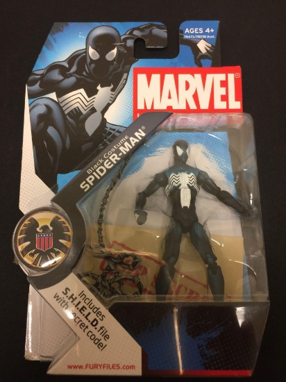Marvel Universe Black Costume Spider-Man Action Figure (Factory Sealed)