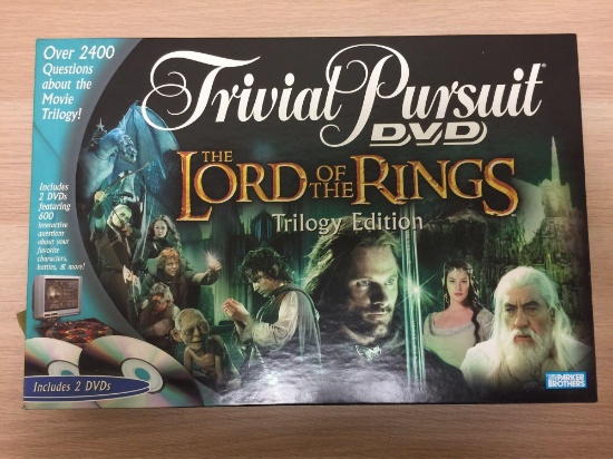 Trivial Pursuit DVD The Lord of the Rings Trilogy Edition (In Original Box)